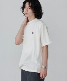 スポーツベア刺繍クルーネックTシャツ