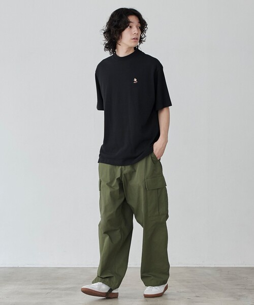 coen(コーエン)の「スポーツベア刺繍クルーネックTシャツ(Tシャツ/カットソー・メンズ・ホワイト/ネイビー/ブラック/ダークグリーン・S/M/L/XL)」の14枚目の写真