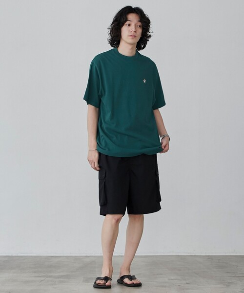 coen(コーエン)の「スポーツベア刺繍クルーネックTシャツ(Tシャツ/カットソー・メンズ・ホワイト/ネイビー/ブラック/ダークグリーン・S/M/L/XL)」の17枚目の写真