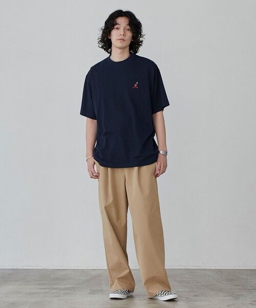 coen(コーエン)の「スポーツベア刺繍クルーネックTシャツ(Tシャツ/カットソー・メンズ・ホワイト/ネイビー/ブラック/ダークグリーン・S/M/L/XL)」の22枚目の写真