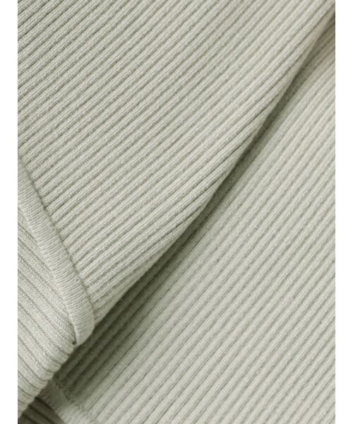 LAGUNAMOON(ラグナムーン)の「アシンメトリーリブスリットニットプルオーバー(ニット/セーター・レディース・ミント/アイボリー/ブラック・FREE)」の11枚目の写真