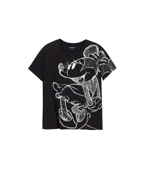 Desigual(デシグアル)の「MICKEYDRAWING Tシャツショートスリーブ(シャツ/ブラウス・レディース・ブラック/ホワイト/ホワイト×ブラック・S/M/L/XL/XS/XXL)」の3枚目の写真