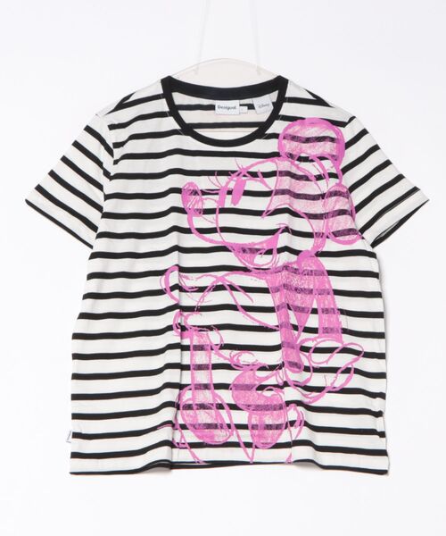 Desigual(デシグアル)の「MICKEYDRAWING Tシャツショートスリーブ(シャツ/ブラウス・レディース・ブラック/ホワイト/ホワイト×ブラック・S/M/L/XL/XS/XXL)」の8枚目の写真