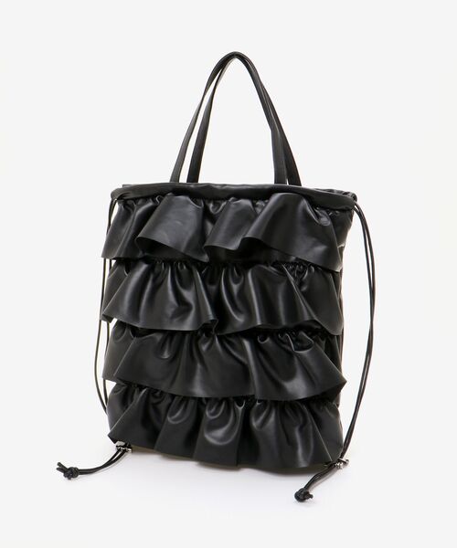 MAJESTIC LEGON（マジェスティックレゴン）の「2wayフリルナップサック（バックパック/リュック・レディース・アイボリー/ブラック・FREE）」の17枚目の写真