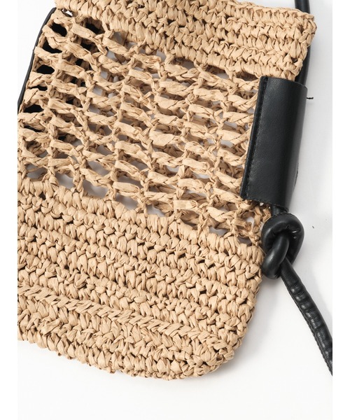 ファッション雑貨・小物その他 Mini Mail Box Bag セール】ラフィアミニポシェット（ショルダーバッグ）｜ZAKKA