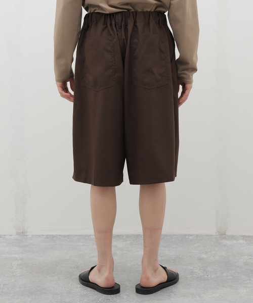 Sillage（シアージ）の「Sillage (シアージ) WOOL TROPICAL CIRCULAR SHORTS SL24SS-CSP（その他パンツ・メンズ・ブラウン・FREE）」の5枚目の写真