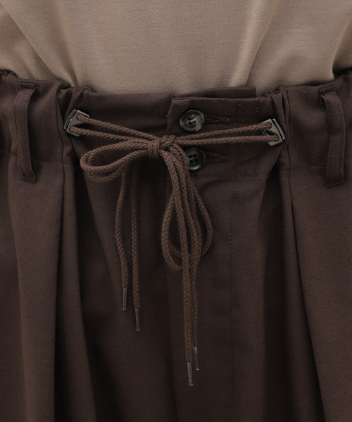 Sillage（シアージ）の「Sillage (シアージ) WOOL TROPICAL CIRCULAR SHORTS SL24SS-CSP（その他パンツ・メンズ・ブラウン・FREE）」の10枚目の写真