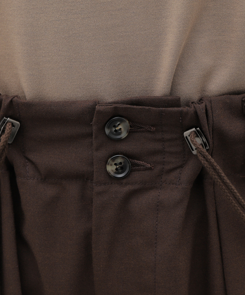 Sillage（シアージ）の「Sillage (シアージ) WOOL TROPICAL CIRCULAR SHORTS SL24SS-CSP（その他パンツ・メンズ・ブラウン・FREE）」の11枚目の写真