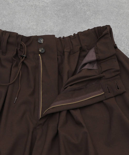Sillage（シアージ）の「Sillage (シアージ) WOOL TROPICAL CIRCULAR SHORTS SL24SS-CSP（その他パンツ・メンズ・ブラウン・FREE）」の13枚目の写真