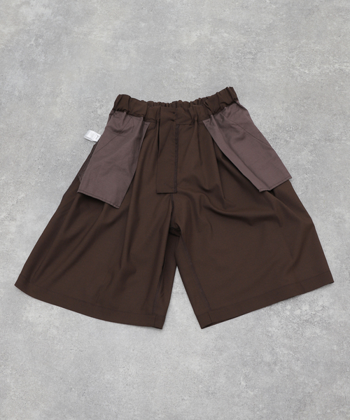 Sillage（シアージ）の「Sillage (シアージ) WOOL TROPICAL CIRCULAR SHORTS SL24SS-CSP（その他パンツ・メンズ・ブラウン・FREE）」の14枚目の写真