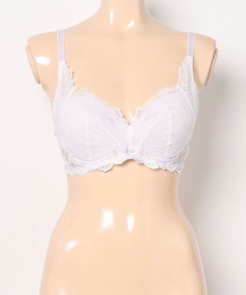 TRIUMPH(トリンプ)の「天使のブラ 魔法のハリ感606 ノンワイヤーブラジャー【D,Eカップ】 TR606 P(ブラジャー・レディース・パープル/グレー・E80/E70/E65/D80/D75/D70/D65/E75)」の12枚目の写真