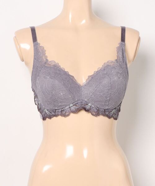 TRIUMPH(トリンプ)の「天使のブラ 魔法のハリ感606 ノンワイヤーブラジャー【D,Eカップ】 TR606 P(ブラジャー・レディース・パープル/グレー・E80/E70/E65/D80/D75/D70/D65/E75)」の11枚目の写真