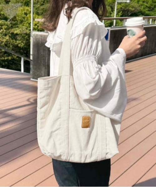 raffime（ラフィミー）の「キャンバスバッグ（ショルダーバッグ・レディース・オフホワイト・フリー）」の5枚目の写真