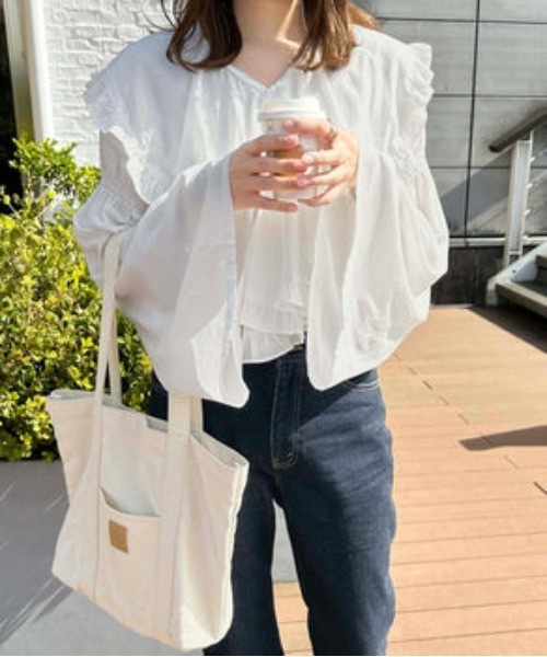 raffime（ラフィミー）の「キャンバスバッグ（ショルダーバッグ・レディース・オフホワイト・フリー）」の6枚目の写真