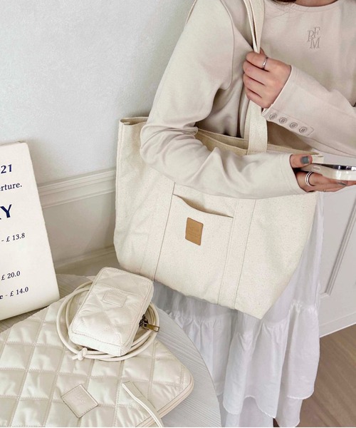 raffime（ラフィミー）の「キャンバスバッグ（ショルダーバッグ・レディース・オフホワイト・フリー）」の20枚目の写真