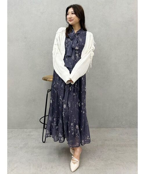 MERCURYDUO（マーキュリーデュオ）の「ショルダーレースアップボレロ（カーディガン/ボレロ・レディース・ライトブルー/アイボリー・FREE）」の11枚目の写真