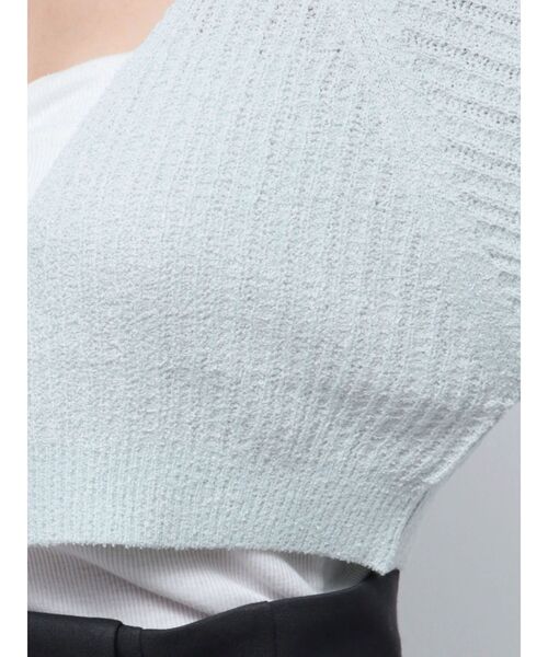 MERCURYDUO（マーキュリーデュオ）の「ショルダーレースアップボレロ（カーディガン/ボレロ・レディース・ライトブルー/アイボリー・FREE）」の18枚目の写真