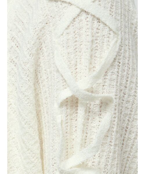 MERCURYDUO（マーキュリーデュオ）の「ショルダーレースアップボレロ（カーディガン/ボレロ・レディース・ライトブルー/アイボリー・FREE）」の21枚目の写真