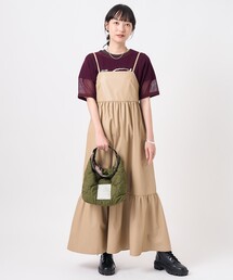 ブラック合成皮革レザーワンピース ワンピース（ブラック/黒色系・合成皮革/人工皮革）ファッション