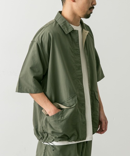 Foxfire（フォックスファイヤー）の「『別注』Foxfire×DOORS　ナイロンオーバーシャツ（シャツ/ブラウス・メンズ・オリーブ/ブラック・MEDIUM/LARGE）」の10枚目の写真