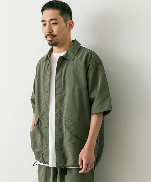 Foxfire（フォックスファイヤー）の「『別注』Foxfire×DOORS　ナイロンオーバーシャツ（シャツ/ブラウス・メンズ・オリーブ/ブラック・MEDIUM/LARGE）」の12枚目の写真