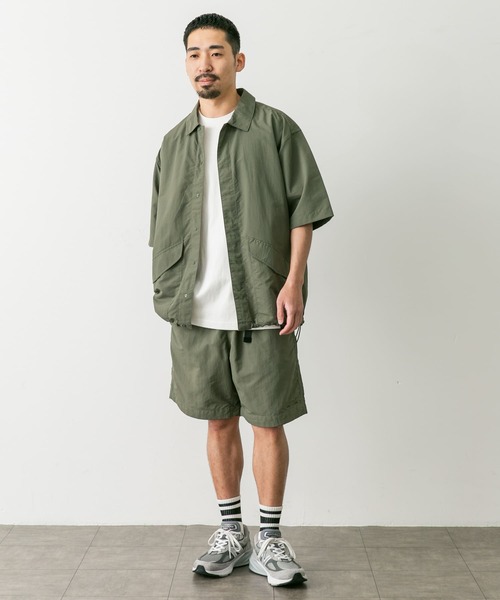 Foxfire（フォックスファイヤー）の「『別注』Foxfire×DOORS　ナイロンオーバーシャツ（シャツ/ブラウス・メンズ・オリーブ/ブラック・MEDIUM/LARGE）」の15枚目の写真