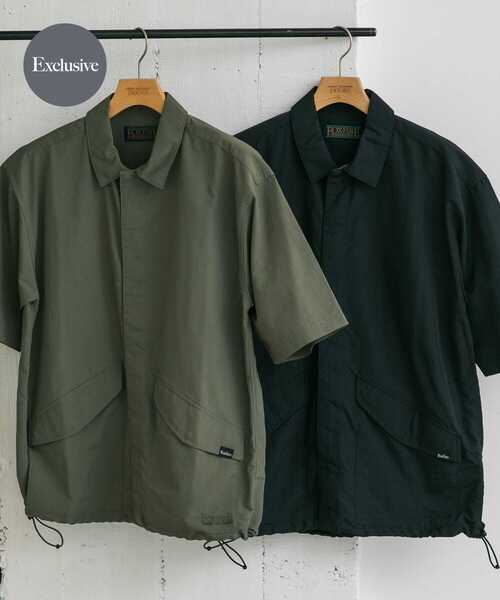 Foxfire（フォックスファイヤー）の「『別注』Foxfire×DOORS　ナイロンオーバーシャツ（シャツ/ブラウス・メンズ・オリーブ/ブラック・MEDIUM/LARGE）」の20枚目の写真