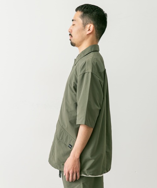 Foxfire（フォックスファイヤー）の「『別注』Foxfire×DOORS　ナイロンオーバーシャツ（シャツ/ブラウス・メンズ・オリーブ/ブラック・MEDIUM/LARGE）」の22枚目の写真