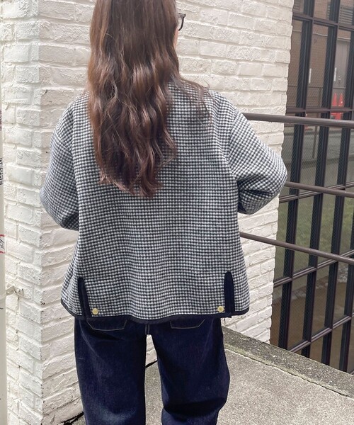 Traditional Weatherwear（トラディショナルウェザーウェア）の「【別注】【Traditional Weatherwear】ARKLEY A-LINE W-FACE JERSEY（ブルゾン・レディース・ブラック系その他・34/32）」の17枚目の写真