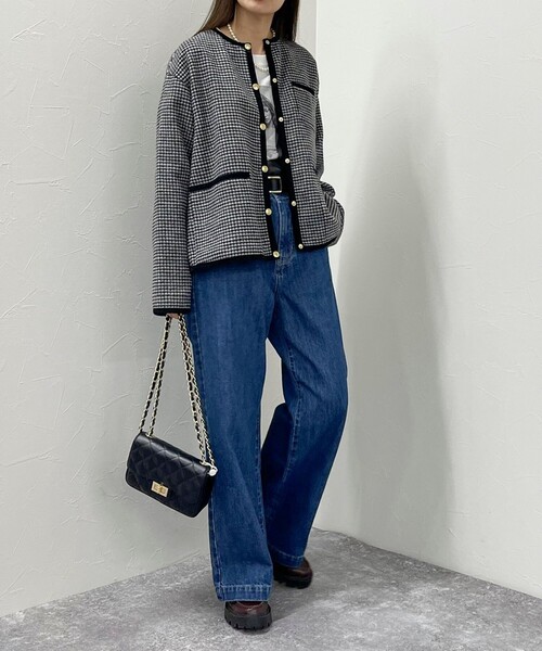 Traditional Weatherwear（トラディショナルウェザーウェア）の「【別注】【Traditional Weatherwear】ARKLEY A-LINE W-FACE JERSEY（ブルゾン・レディース・ブラック系その他・34/32）」の14枚目の写真