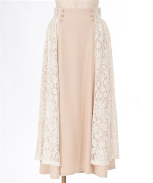 axes femme（アクシーズファム）の「サイドレーススカート（スカート・レディース・ブラック/キナリ/グリーン・FREE）」の14枚目の写真