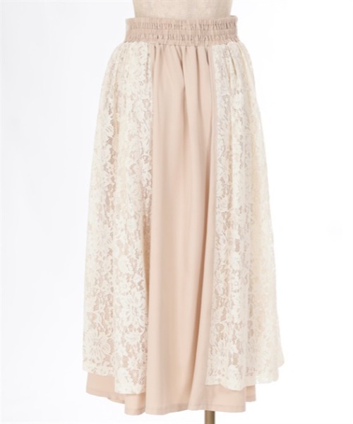 axes femme（アクシーズファム）の「サイドレーススカート（スカート・レディース・ブラック/キナリ/グリーン・FREE）」の16枚目の写真