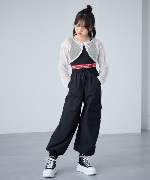 BISKEE（ビスキー）の「Wウエストカーゴパンツ(140cm~160cm)（カーゴ