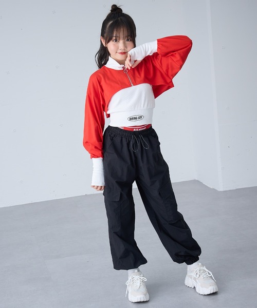 BISKEE（ビスキー）の「Wウエストカーゴパンツ(140cm~160cm)（カーゴ