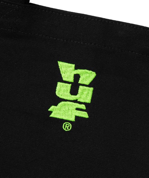 HUF(ハフ)の「MEGABLAST 2WAY TOTE BAG / HUF ハフ コットンキャンバス トートバッグ A4(トートバッグ・メンズ・ナチュラル/ブラック・ONE SIZE)」の5枚目の写真