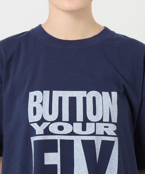 GOOD ROCK SPEED(グッドロックスピード)の「【GOOD ROCK SPEED / グッドロックスピード】追加 別注BUTTON YOUR FLY T-SH(Tシャツ/カットソー・レディース・ネイビー・FREE)」の9枚目の写真