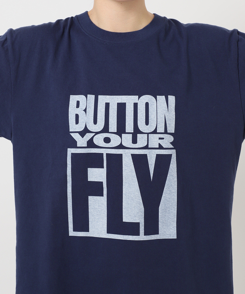 GOOD ROCK SPEED(グッドロックスピード)の「【GOOD ROCK SPEED / グッドロックスピード】追加 別注BUTTON YOUR FLY T-SH(Tシャツ/カットソー・レディース・ネイビー・FREE)」の4枚目の写真