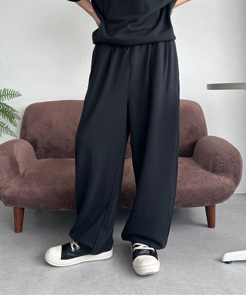 sedacle(セダクル)の「裏毛ヒップロゴプリントスウェットパンツ【SETUP着用可能】(スウェットパンツ・メンズ・オフホワイト/ピンク/ネイビー/ブラック・SMALL/MEDIUM/LARGE)」の18枚目の写真