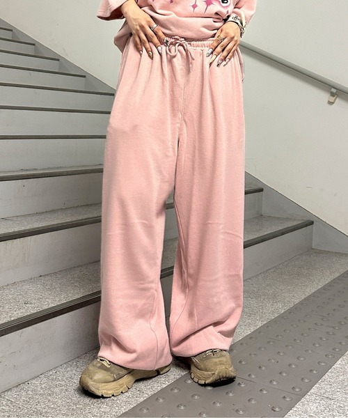 セール】裏毛ヒップロゴプリントスウェットパンツ【SETUP着用
