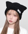 ★OY★EAR LOGO BEANIE - IVORY★正規品/韓国直送料込/人気 OY/オーワイ』 BOUCLE EARS BEANIE/ブークレー イヤービーニー