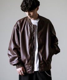 Rocky Monroe（ロッキーモンロー）の「オーバーサイズPUレザーMA-1 