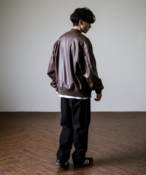 Rocky Monroe（ロッキーモンロー）の「オーバーサイズPUレザーMA
