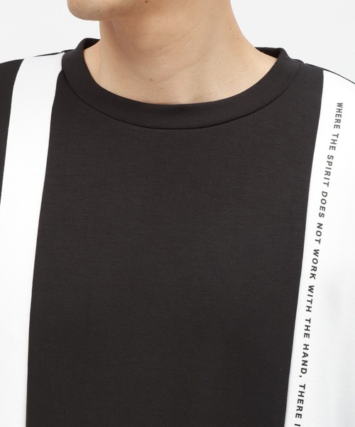 LAKOLE(ラコレ)の「ライトダンボール切替長袖T / 143004(Tシャツ/カットソー・メンズ・ホワイト/アクア/ブラック・MEDIUM/LARGE/X-LARGE)」の12枚目の写真