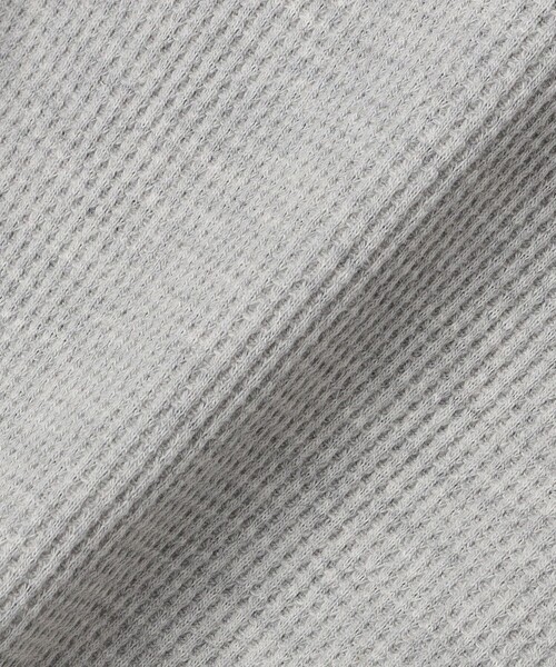 SHIPS(シップス)の「SHIPS KIDS:80~90cm / ワッフル カーディガン(カーディガン/ボレロ・キッズ・ライトグレー/ブラック・80/90)」の5枚目の写真