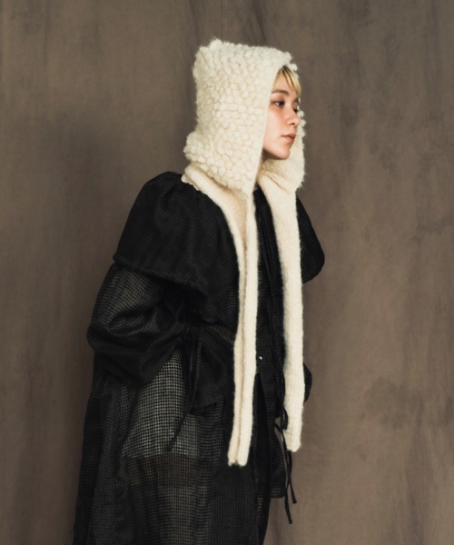 帽子 ORIENT MILLINERY PIGMO KNIT HOODIE ORIENT MILLINERY ニット帽 ニットキャップ 「HAND KNIT」 PIGMO KNIT