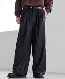 ETELIO | 2タックTRツイルワイドバギースラックス(スラックス)