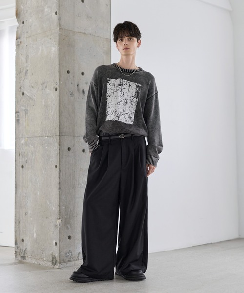 2タックTRツイルワイドバギースラックス（スラックス）｜ETELIO