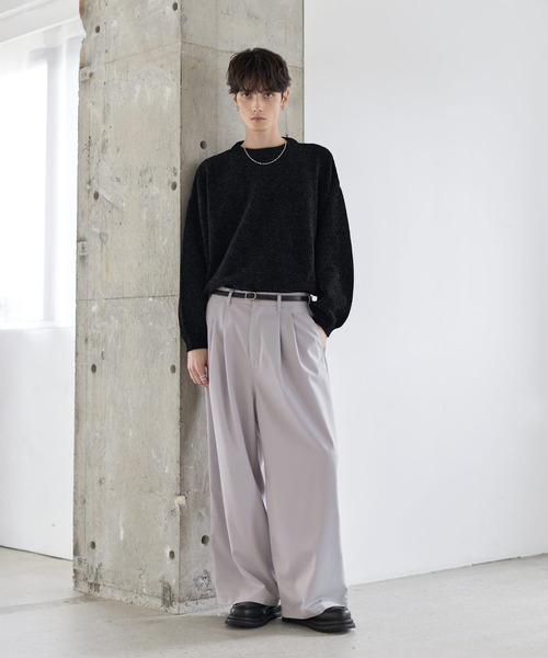 2タックTRツイルワイドバギースラックス（スラックス）｜ETELIO