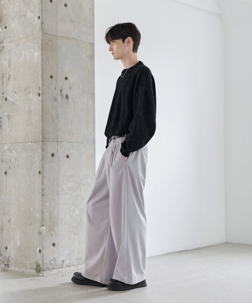 2タックTRツイルワイドバギースラックス（スラックス）｜ETELIO