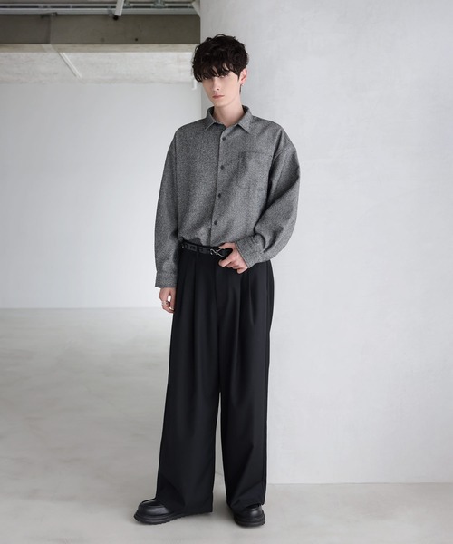 2タックTRツイルワイドバギースラックス（スラックス）｜ETELIO